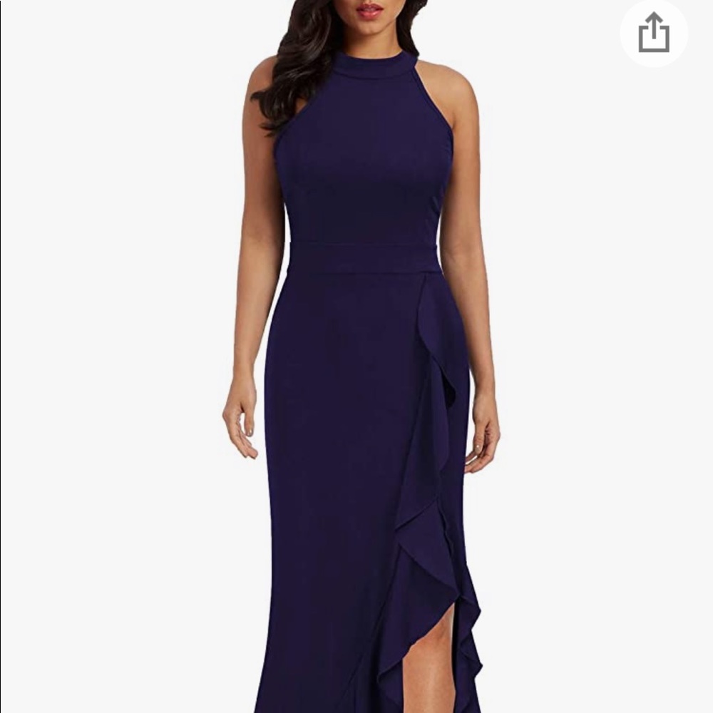 Woosea High Neck evening cocktail long dress